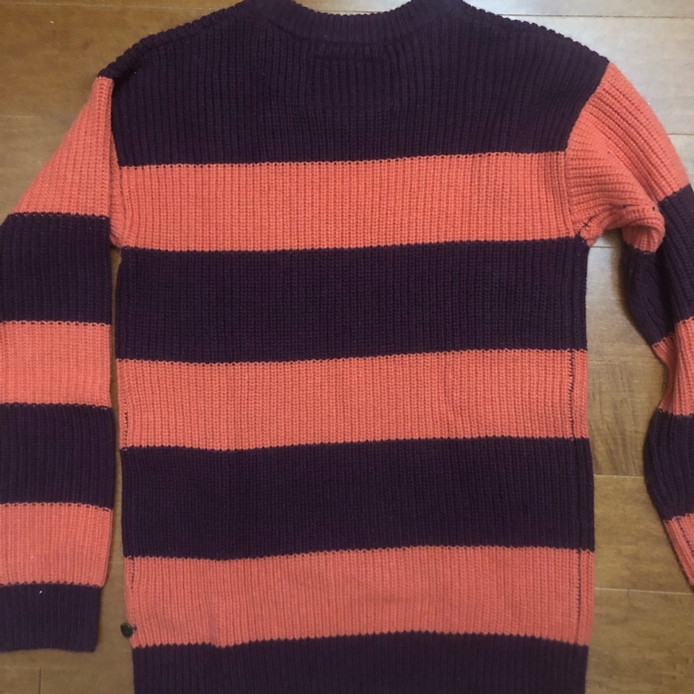 Scotch and Soda Orange and Brown Wool Sweater - Picture 3 of 3